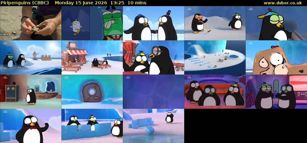 Piripenguins (CBBC) Monday 15 June 2026 13:25 - 13:35