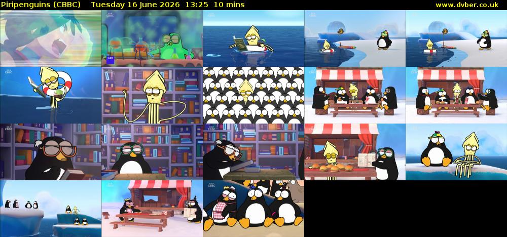 Piripenguins (CBBC) Tuesday 16 June 2026 13:25 - 13:35