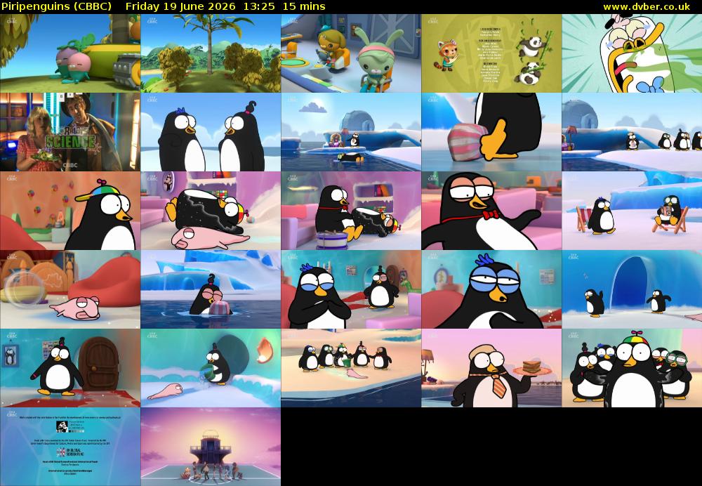 Piripenguins (CBBC) Friday 19 June 2026 13:25 - 13:40