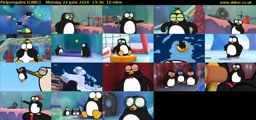 Piripenguins (CBBC) Monday 22 June 2026 13:30 - 13:40