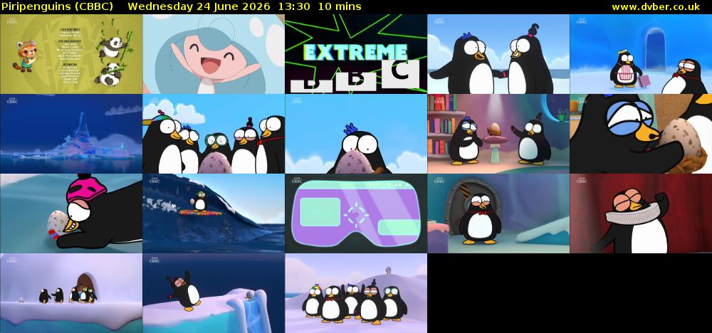 Piripenguins (CBBC) Wednesday 24 June 2026 13:30 - 13:40