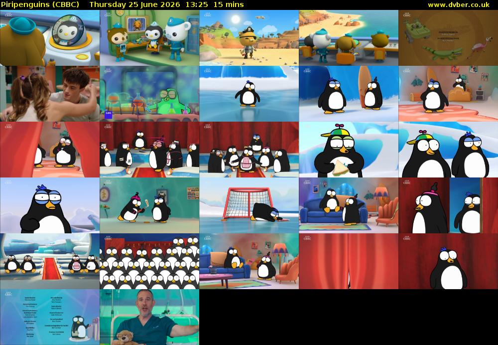 Piripenguins (CBBC) Thursday 25 June 2026 13:25 - 13:40