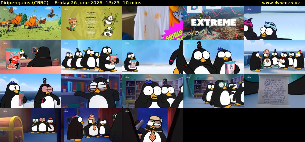 Piripenguins (CBBC) Friday 26 June 2026 13:25 - 13:35