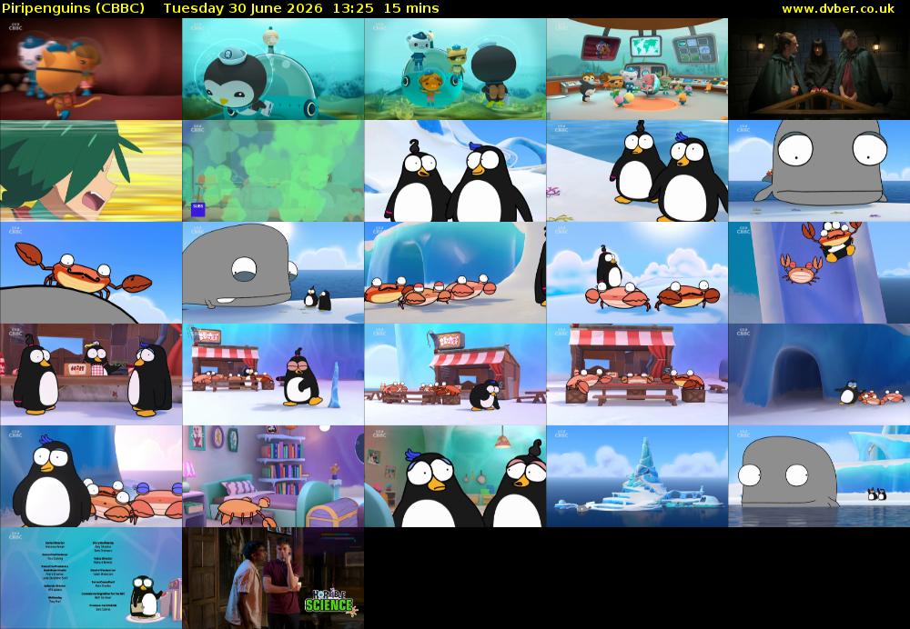 Piripenguins (CBBC) Tuesday 30 June 2026 13:25 - 13:40