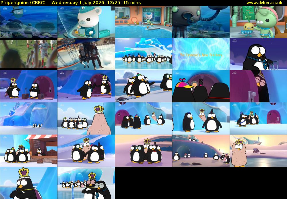 Piripenguins (CBBC) Wednesday 1 July 2026 13:25 - 13:40