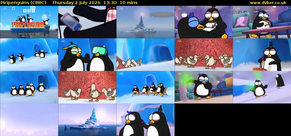 Piripenguins (CBBC) Thursday 2 July 2026 13:30 - 13:40