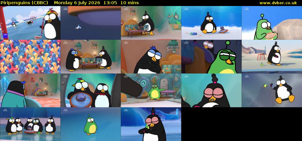 Piripenguins (CBBC) Monday 6 July 2026 13:05 - 13:15