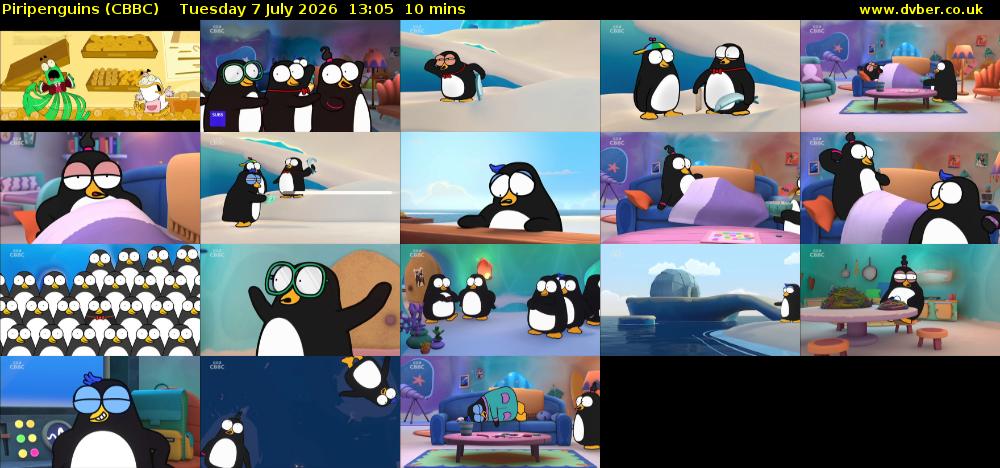 Piripenguins (CBBC) Tuesday 7 July 2026 13:05 - 13:15