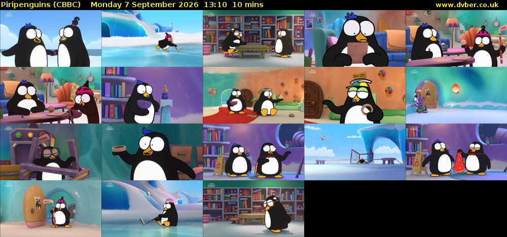 Piripenguins (CBBC) Monday 7 September 2026 13:10 - 13:20