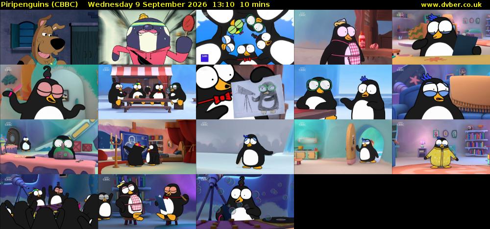 Piripenguins (CBBC) Wednesday 9 September 2026 13:10 - 13:20