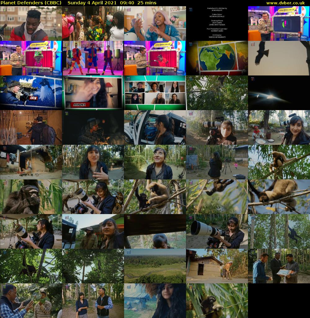 Planet Defenders (CBBC) Sunday 4 April 2021 09:40 - 10:05