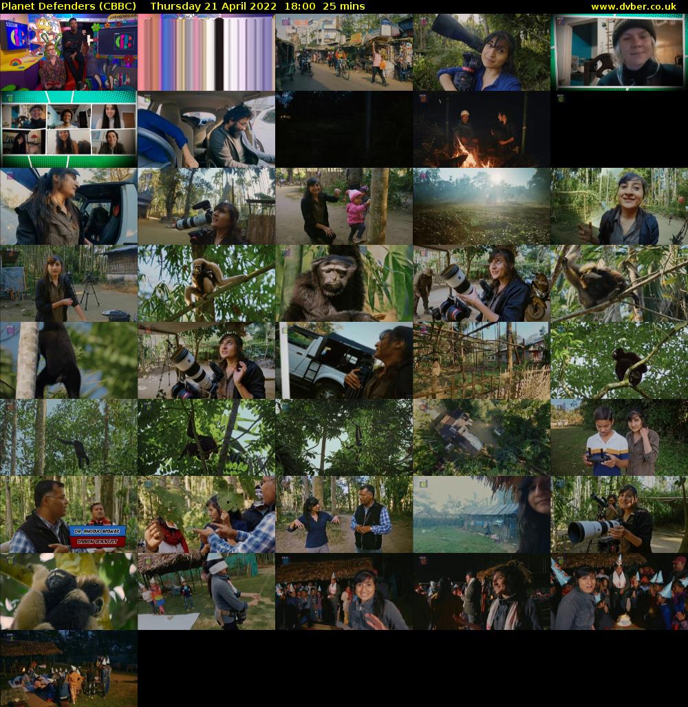 Planet Defenders (CBBC) Thursday 21 April 2022 18:00 - 18:25