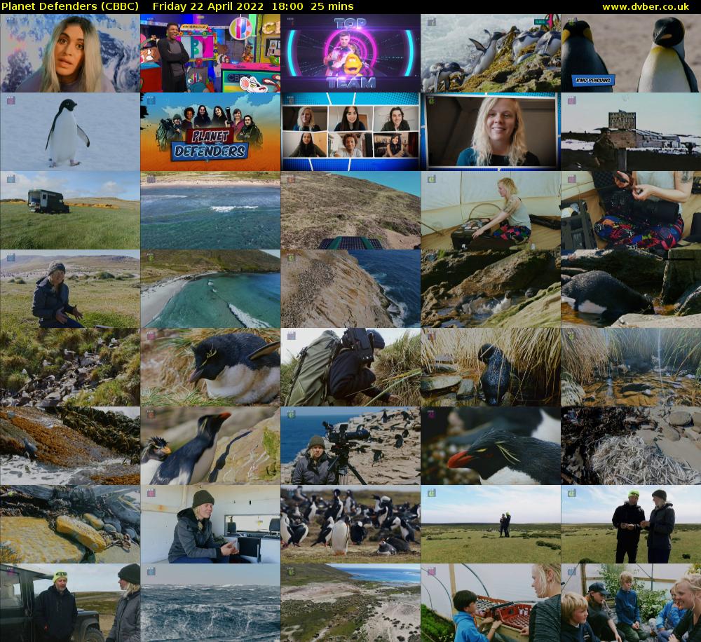 Planet Defenders (CBBC) Friday 22 April 2022 18:00 - 18:25