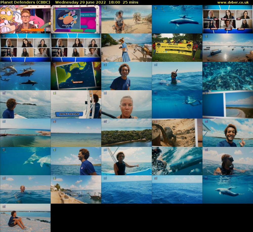 Planet Defenders (CBBC) Wednesday 29 June 2022 18:00 - 18:25