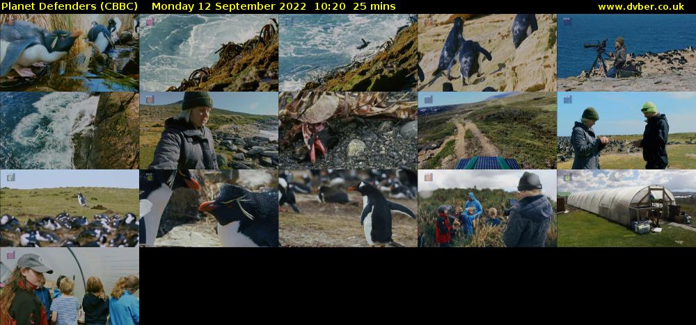 Planet Defenders (CBBC) Monday 12 September 2022 10:20 - 10:45