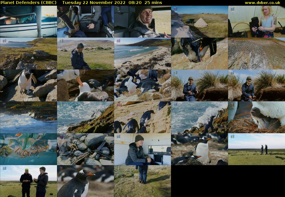 Planet Defenders (CBBC) Tuesday 22 November 2022 08:20 - 08:45