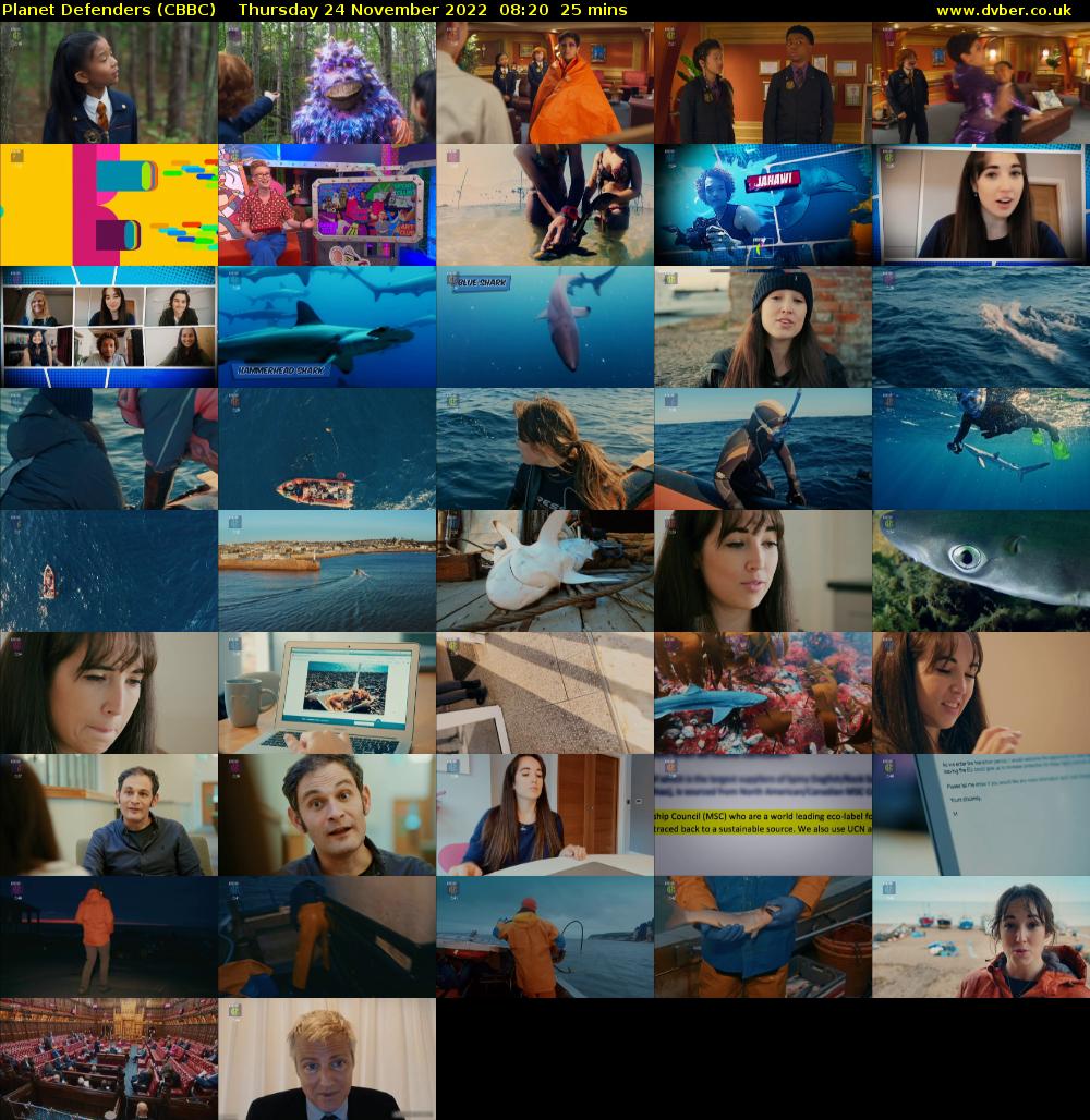 Planet Defenders (CBBC) Thursday 24 November 2022 08:20 - 08:45