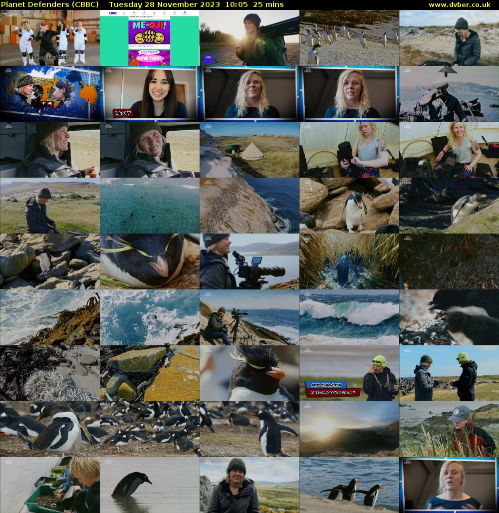 Planet Defenders (CBBC) Tuesday 28 November 2023 10:05 - 10:30