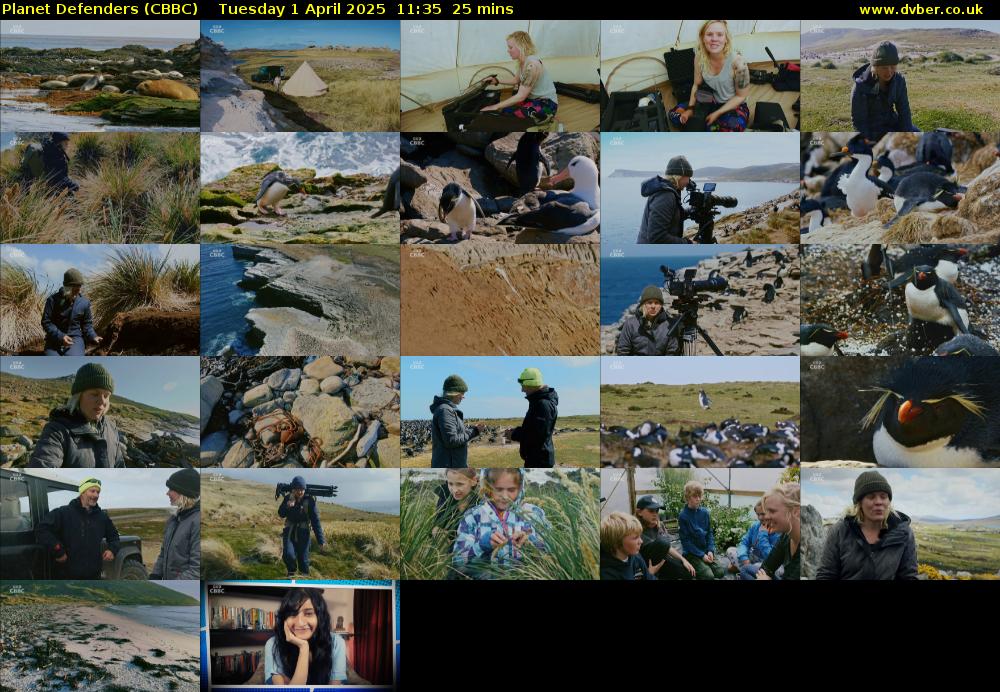 Planet Defenders (CBBC) Tuesday 1 April 2025 11:35 - 12:00