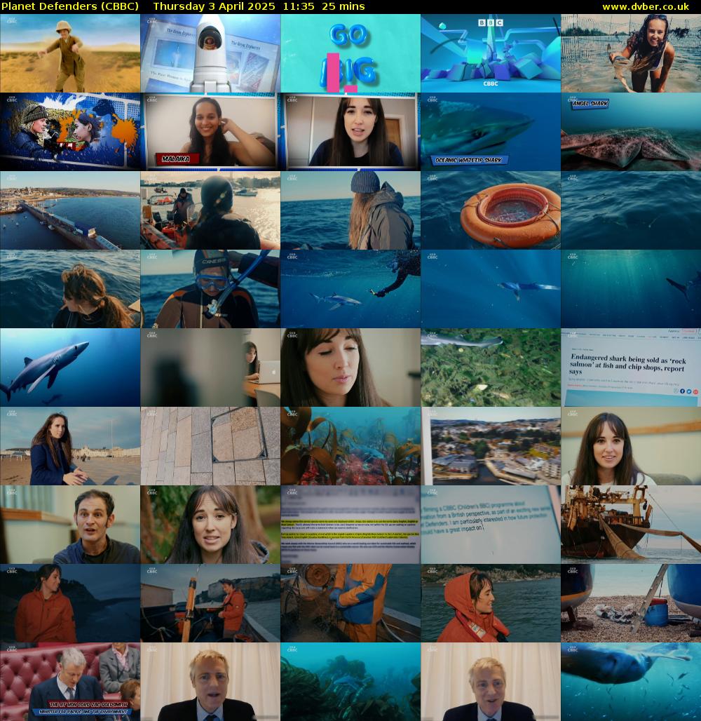 Planet Defenders (CBBC) Thursday 3 April 2025 11:35 - 12:00