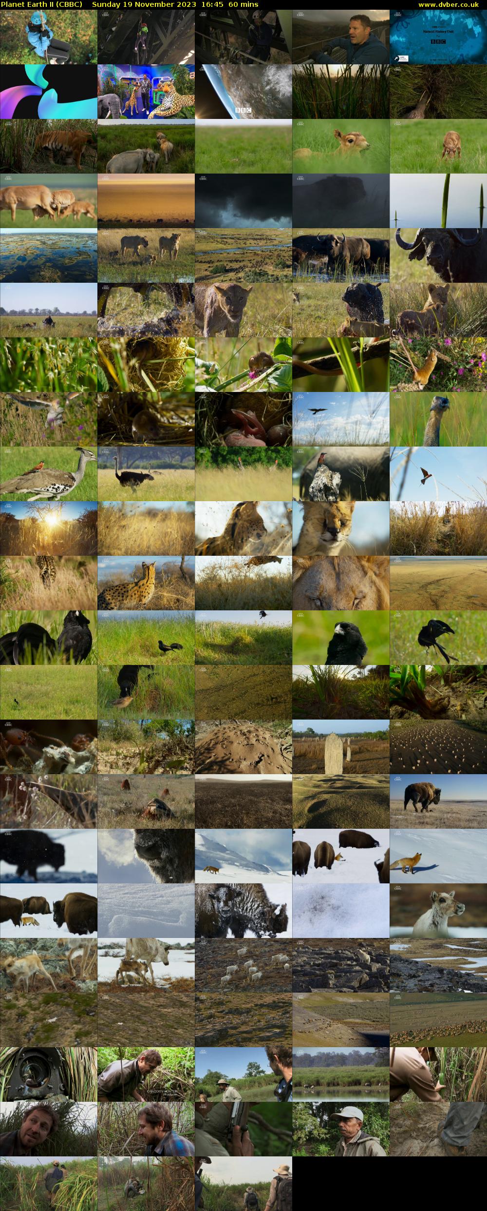 Planet Earth II (CBBC) Sunday 19 November 2023 16:45 - 17:45