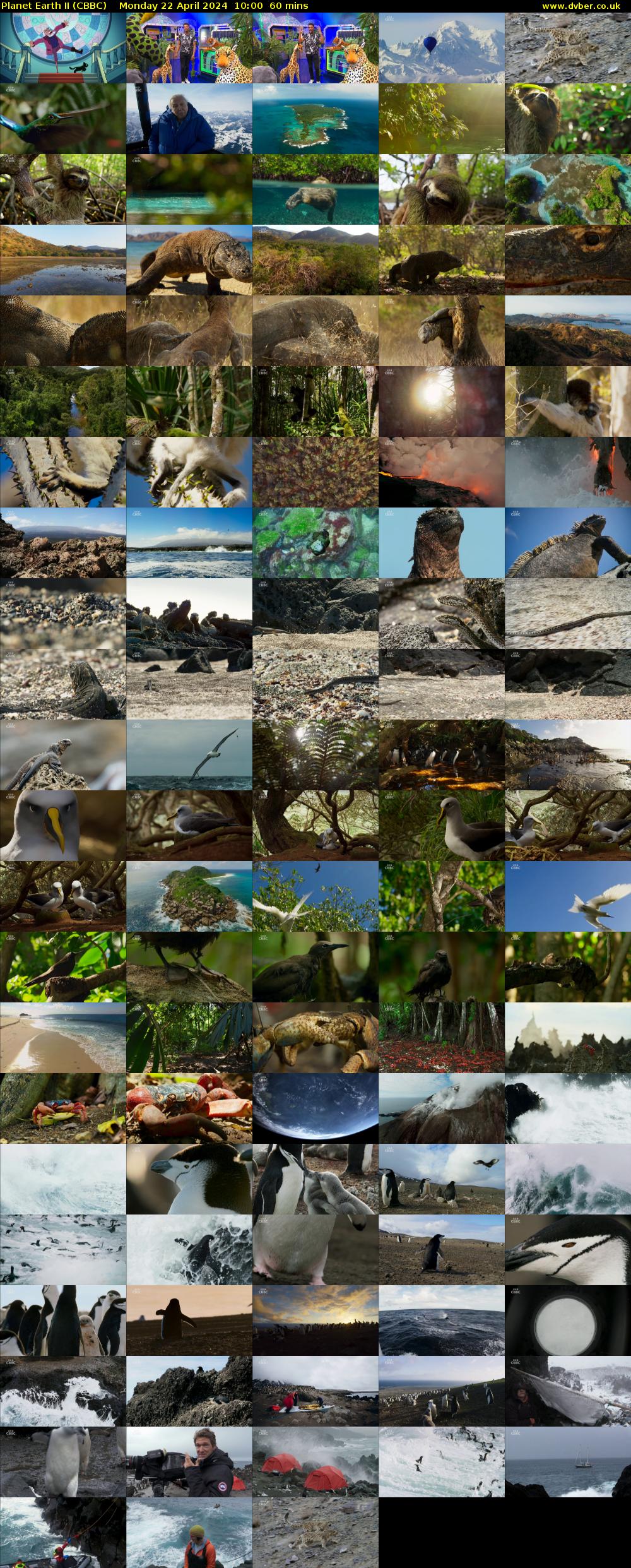 Planet Earth II (CBBC) Monday 22 April 2024 10:00 - 11:00