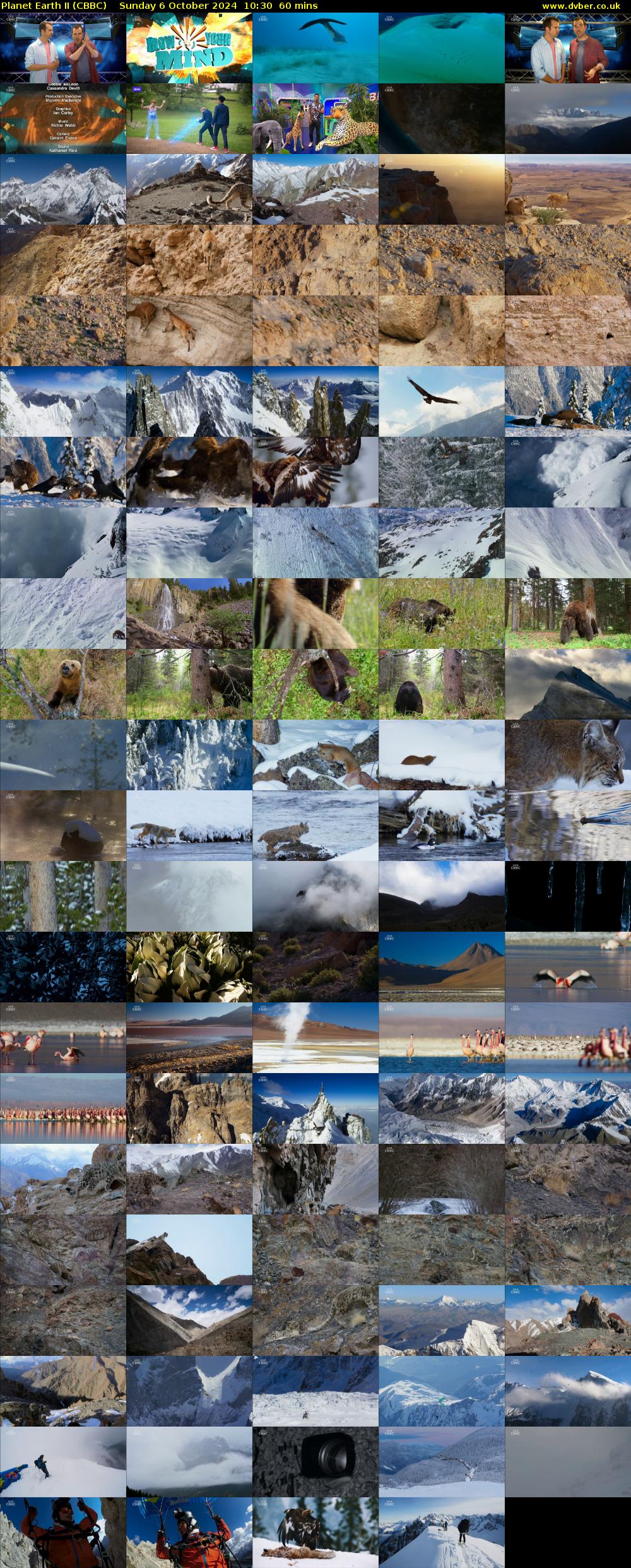 Planet Earth II (CBBC) Sunday 6 October 2024 10:30 - 11:30