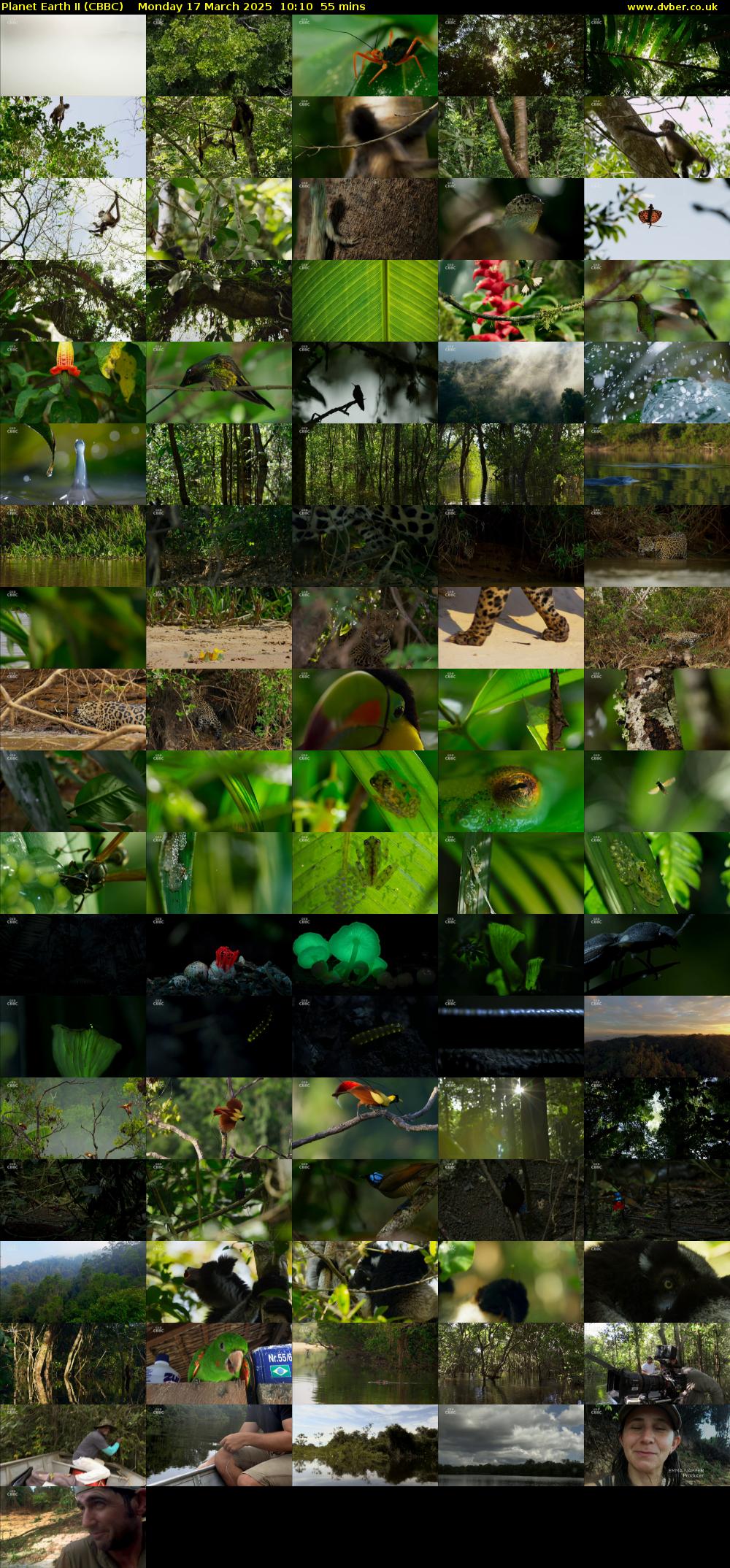 Planet Earth II (CBBC) Monday 17 March 2025 10:10 - 11:05