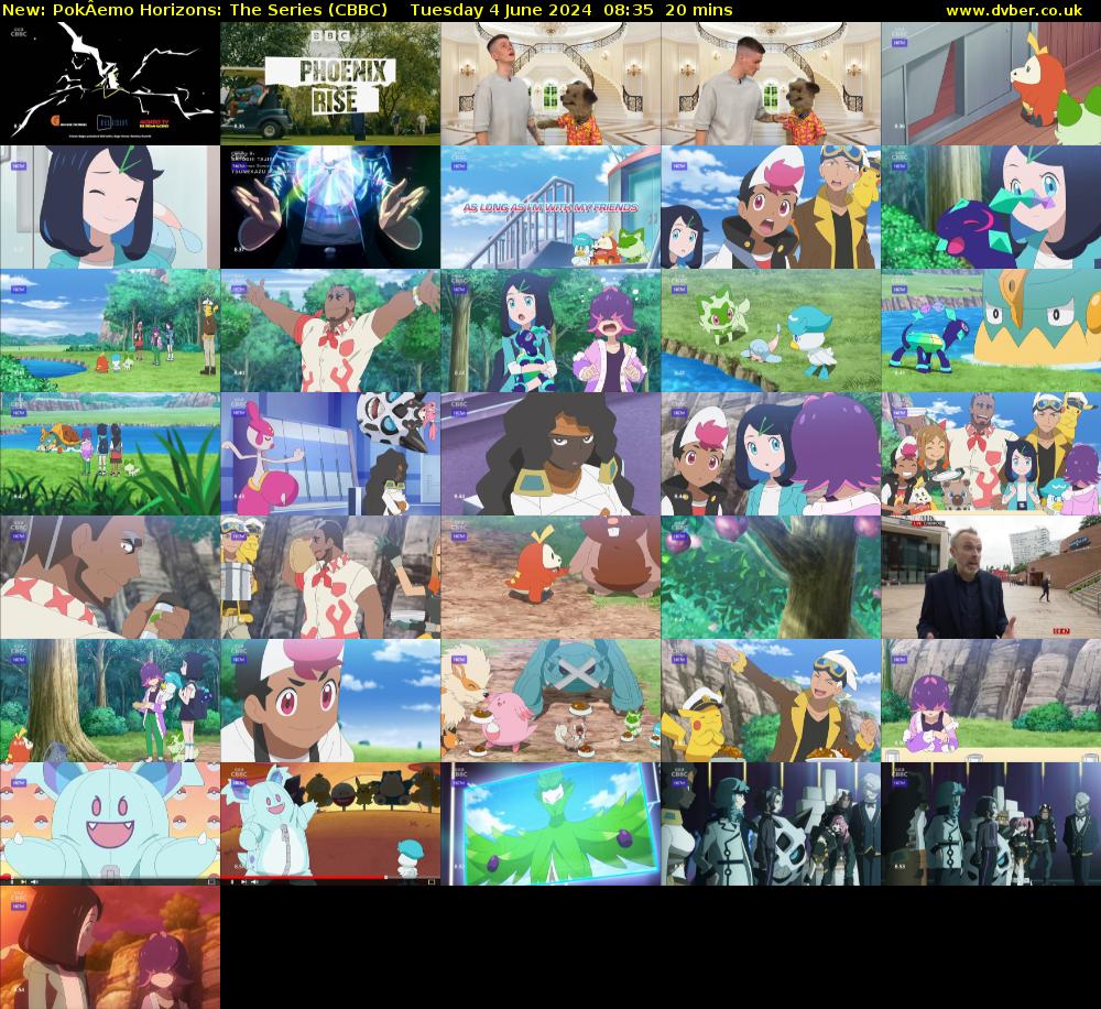 PokÂemo Horizons: The Series (CBBC) Tuesday 4 June 2024 08:35 - 08:55