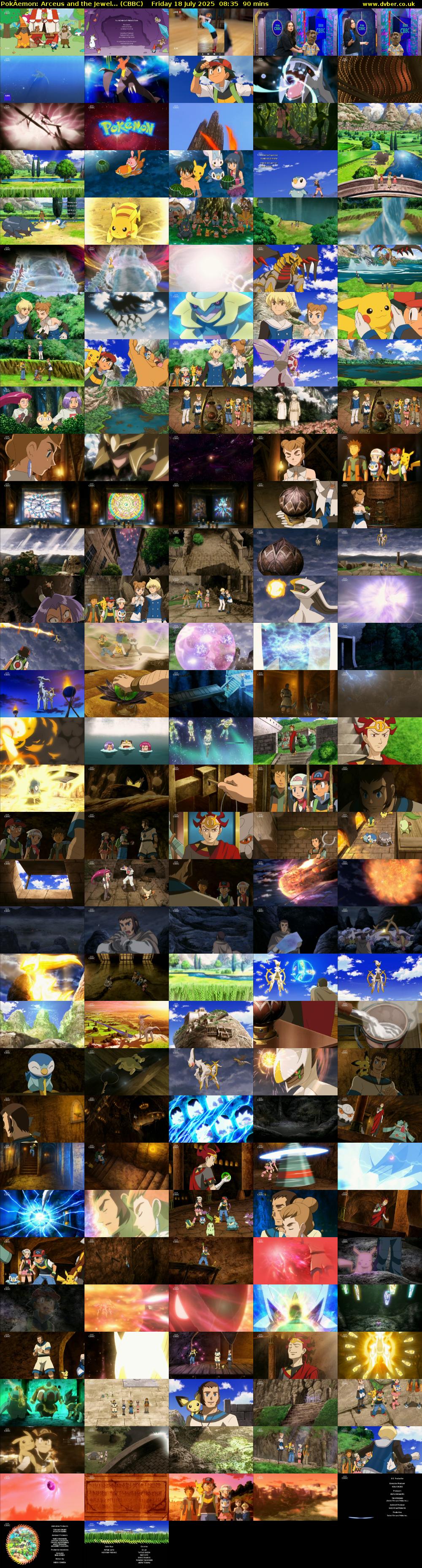 PokÂemon: Arceus and the Jewel... (CBBC) Friday 18 July 2025 08:35 - 10:05