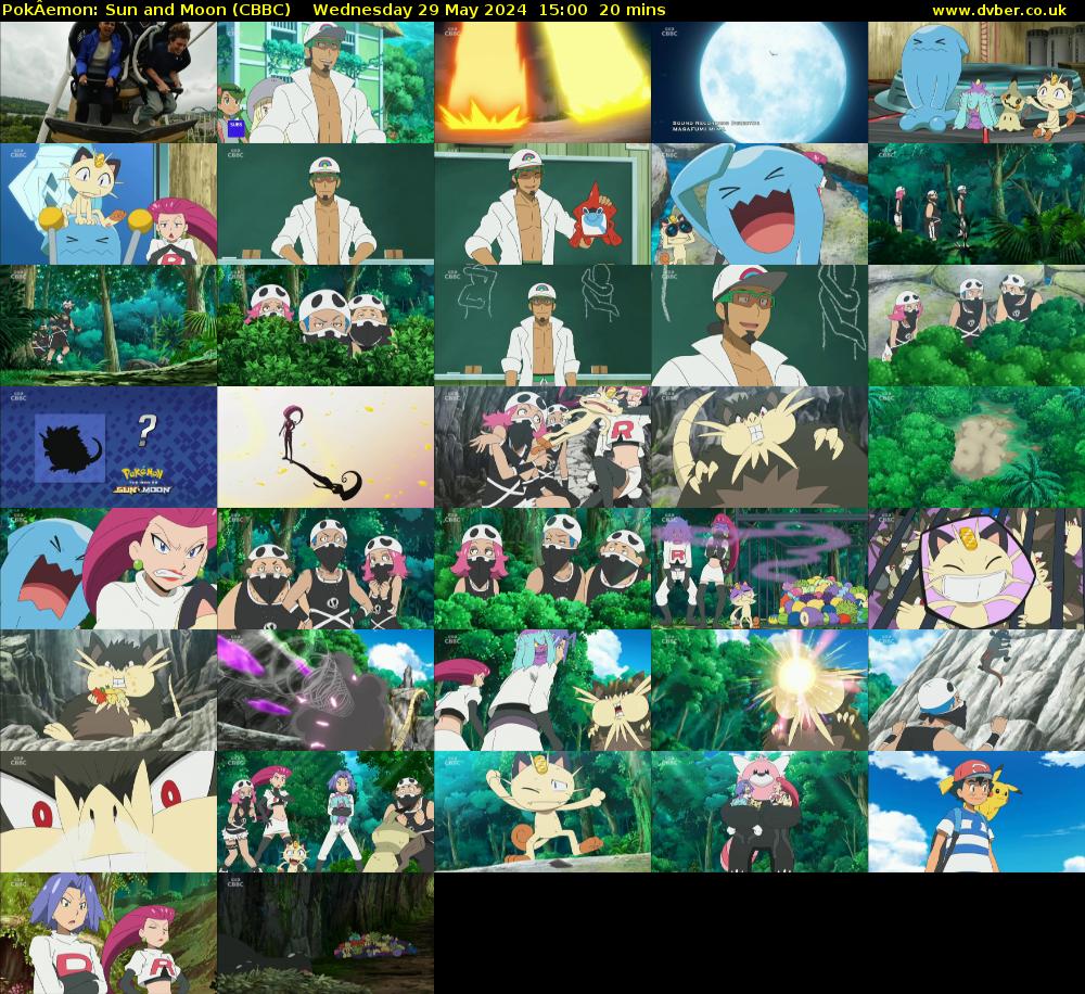 PokÂemon: Sun and Moon (CBBC) Wednesday 29 May 2024 15:00 - 15:20