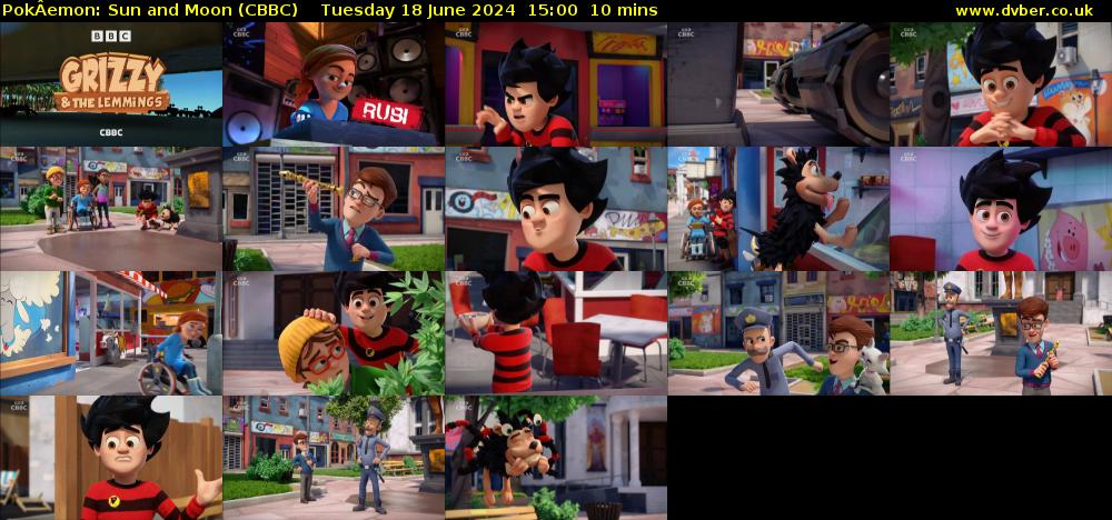 PokÂemon: Sun and Moon (CBBC) Tuesday 18 June 2024 15:00 - 15:10