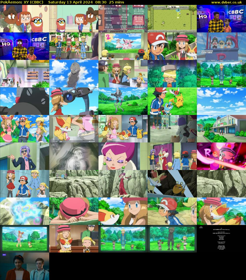 PokÂemon: XY (CBBC) Saturday 13 April 2024 08:30 - 08:55