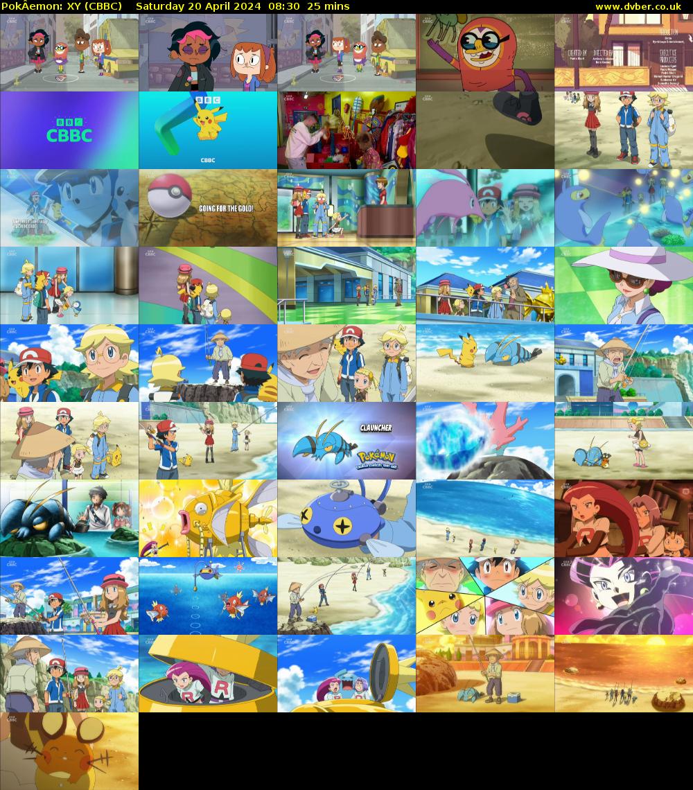 PokÂemon: XY (CBBC) Saturday 20 April 2024 08:30 - 08:55