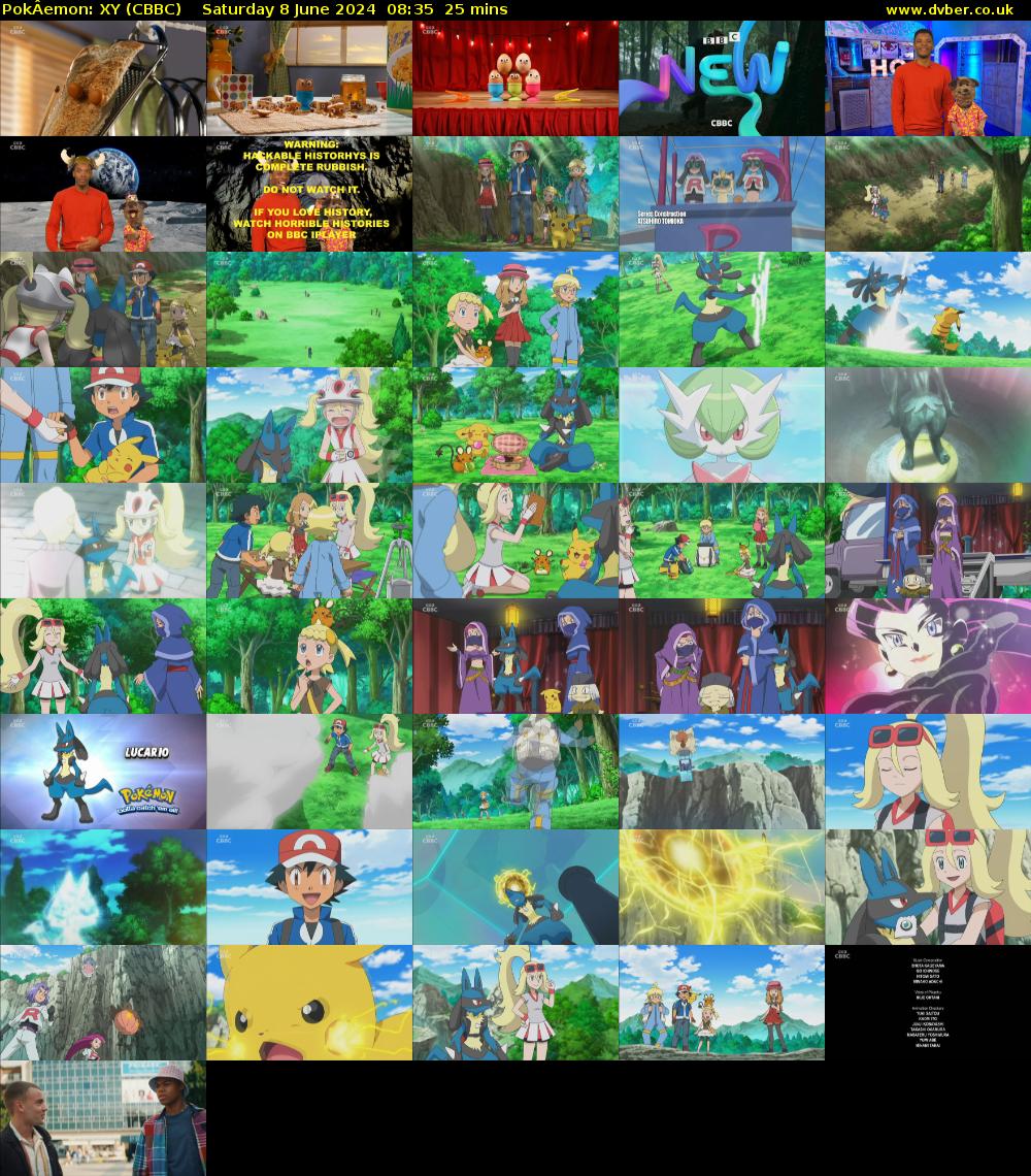 PokÂemon: XY (CBBC) Saturday 8 June 2024 08:35 - 09:00