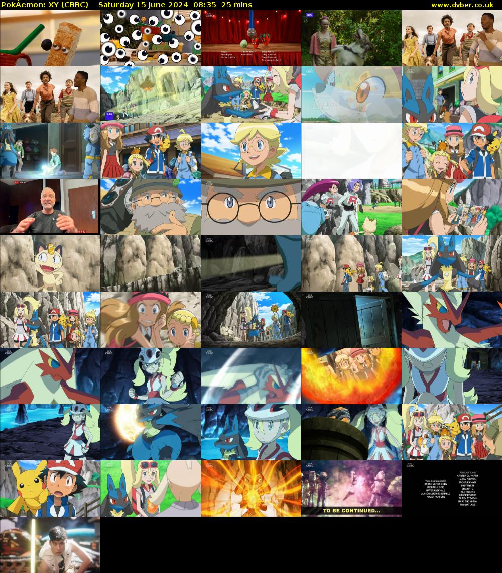 PokÂemon: XY (CBBC) Saturday 15 June 2024 08:35 - 09:00
