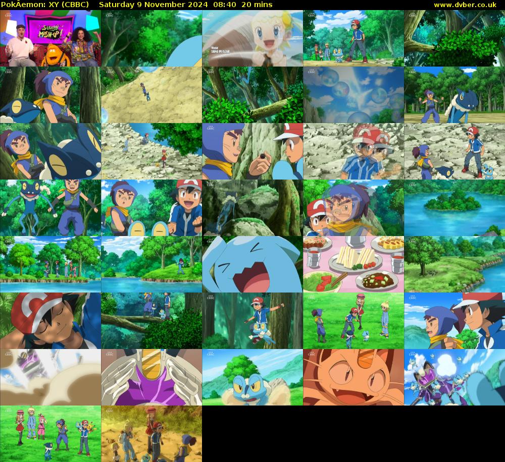 PokÂemon: XY (CBBC) Saturday 9 November 2024 08:40 - 09:00