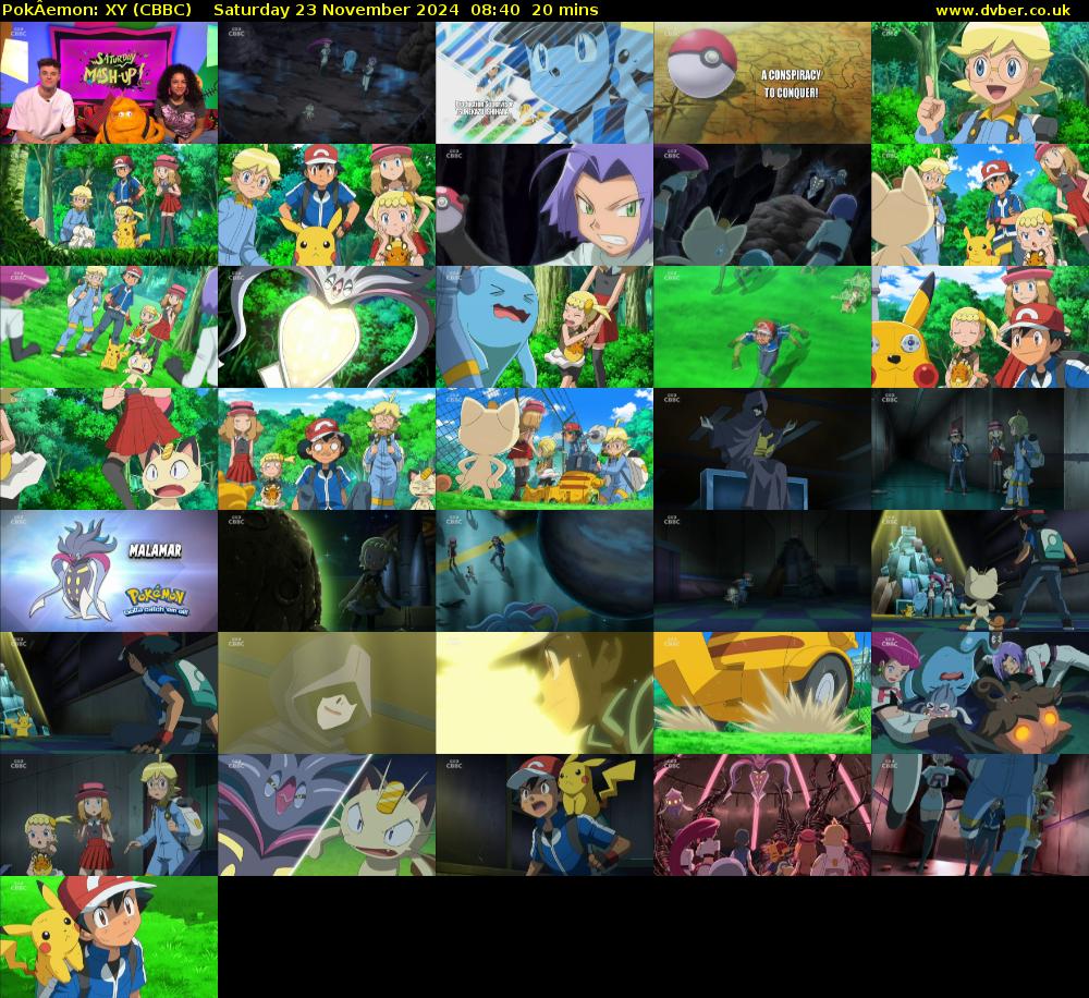 PokÂemon: XY (CBBC) Saturday 23 November 2024 08:40 - 09:00