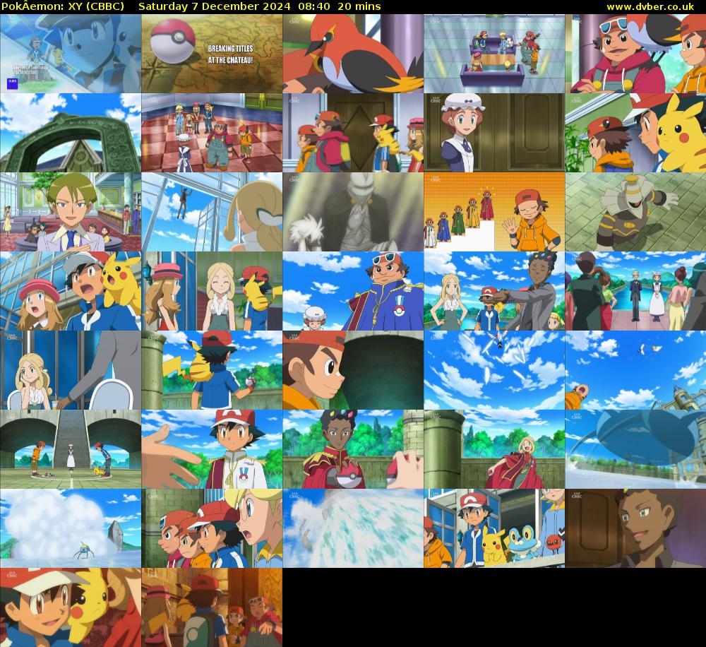 PokÂemon: XY (CBBC) Saturday 7 December 2024 08:40 - 09:00