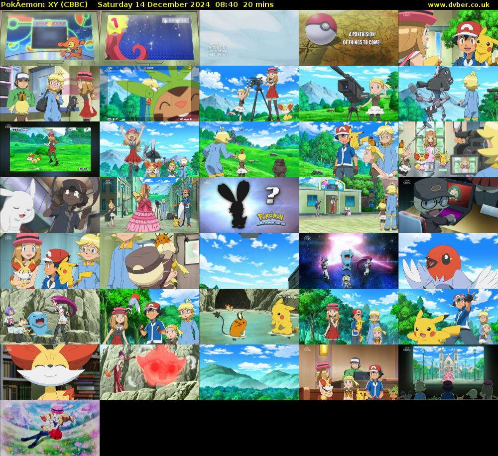 PokÂemon: XY (CBBC) Saturday 14 December 2024 08:40 - 09:00