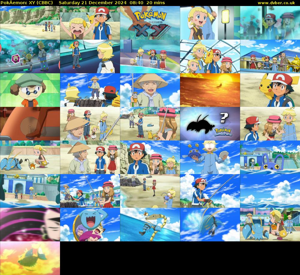PokÂemon: XY (CBBC) Saturday 21 December 2024 08:40 - 09:00