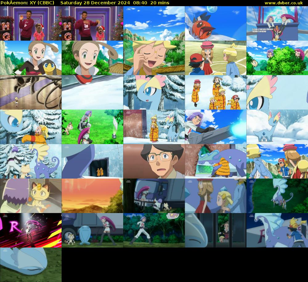 PokÂemon: XY (CBBC) Saturday 28 December 2024 08:40 - 09:00