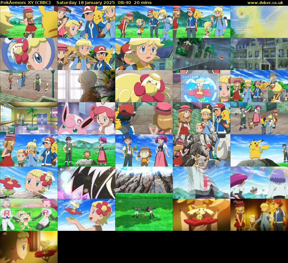 PokÂemon: XY (CBBC) Saturday 18 January 2025 08:40 - 09:00