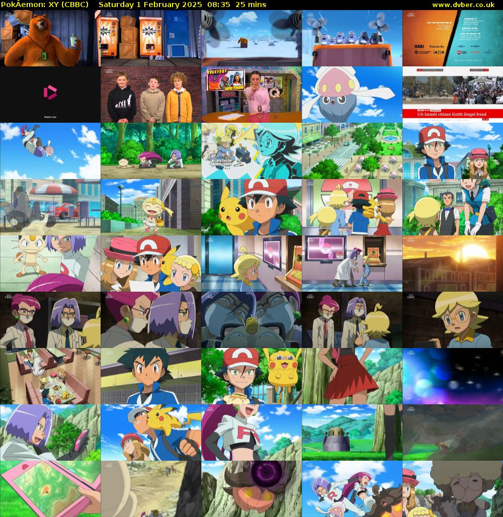 PokÂemon: XY (CBBC) Saturday 1 February 2025 08:35 - 09:00