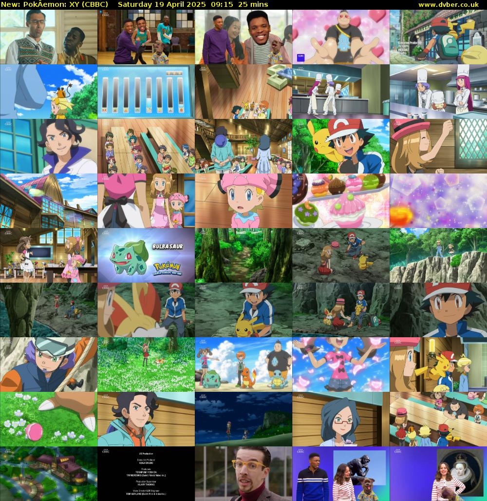 PokÂemon: XY (CBBC) Saturday 19 April 2025 09:15 - 09:40