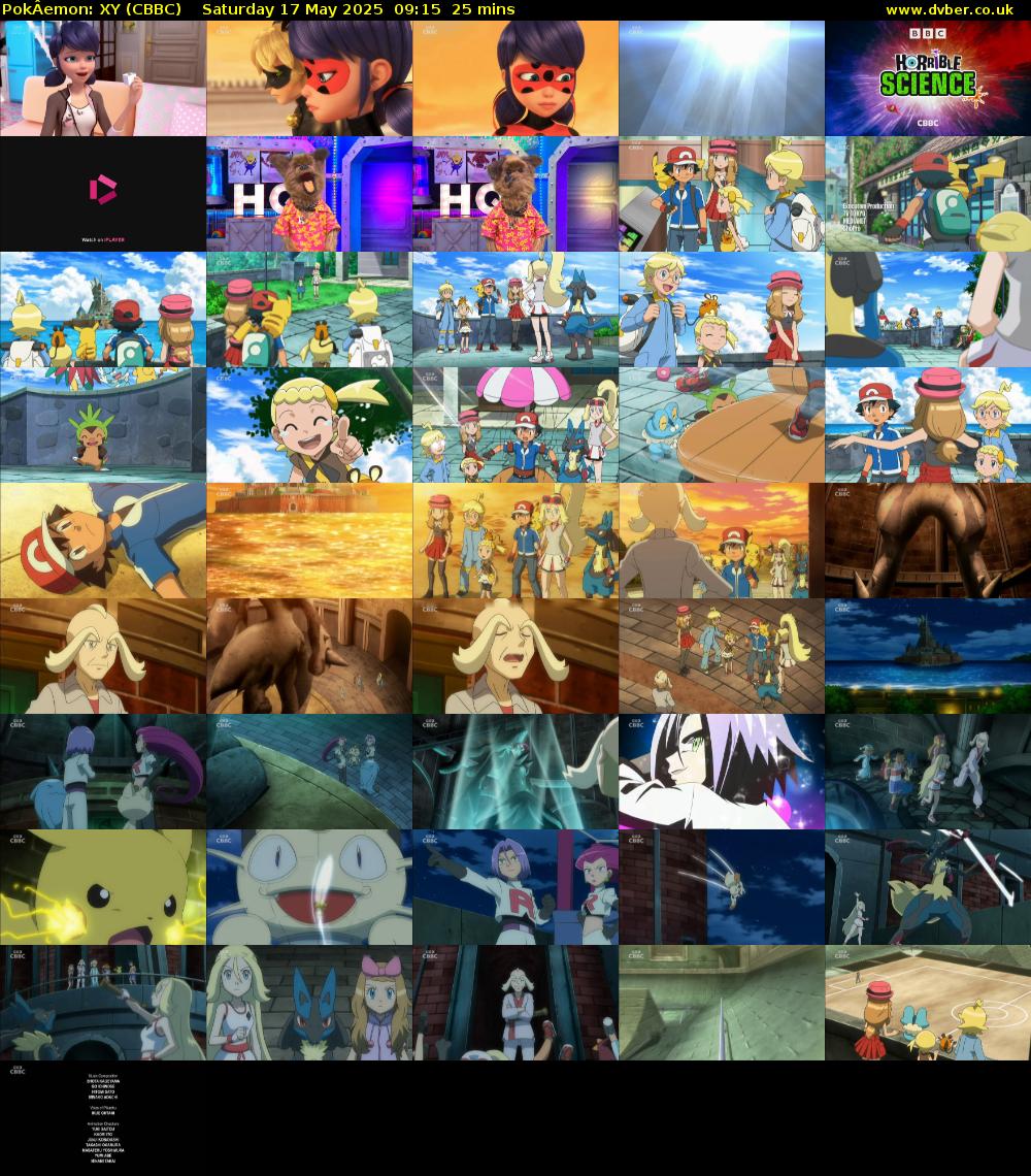 PokÂemon: XY (CBBC) Saturday 17 May 2025 09:15 - 09:40
