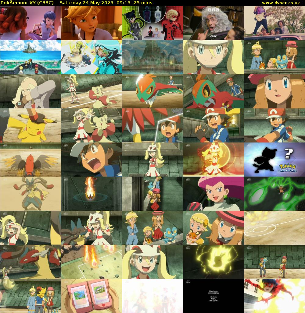 PokÂemon: XY (CBBC) Saturday 24 May 2025 09:15 - 09:40