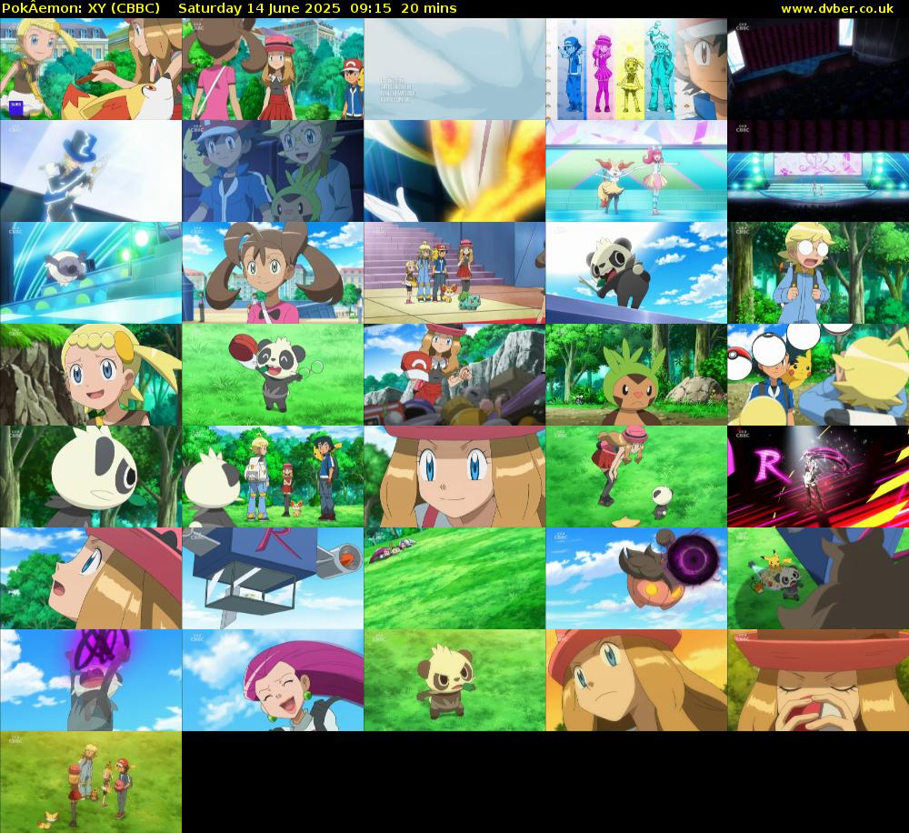 PokÂemon: XY (CBBC) Saturday 14 June 2025 09:15 - 09:35