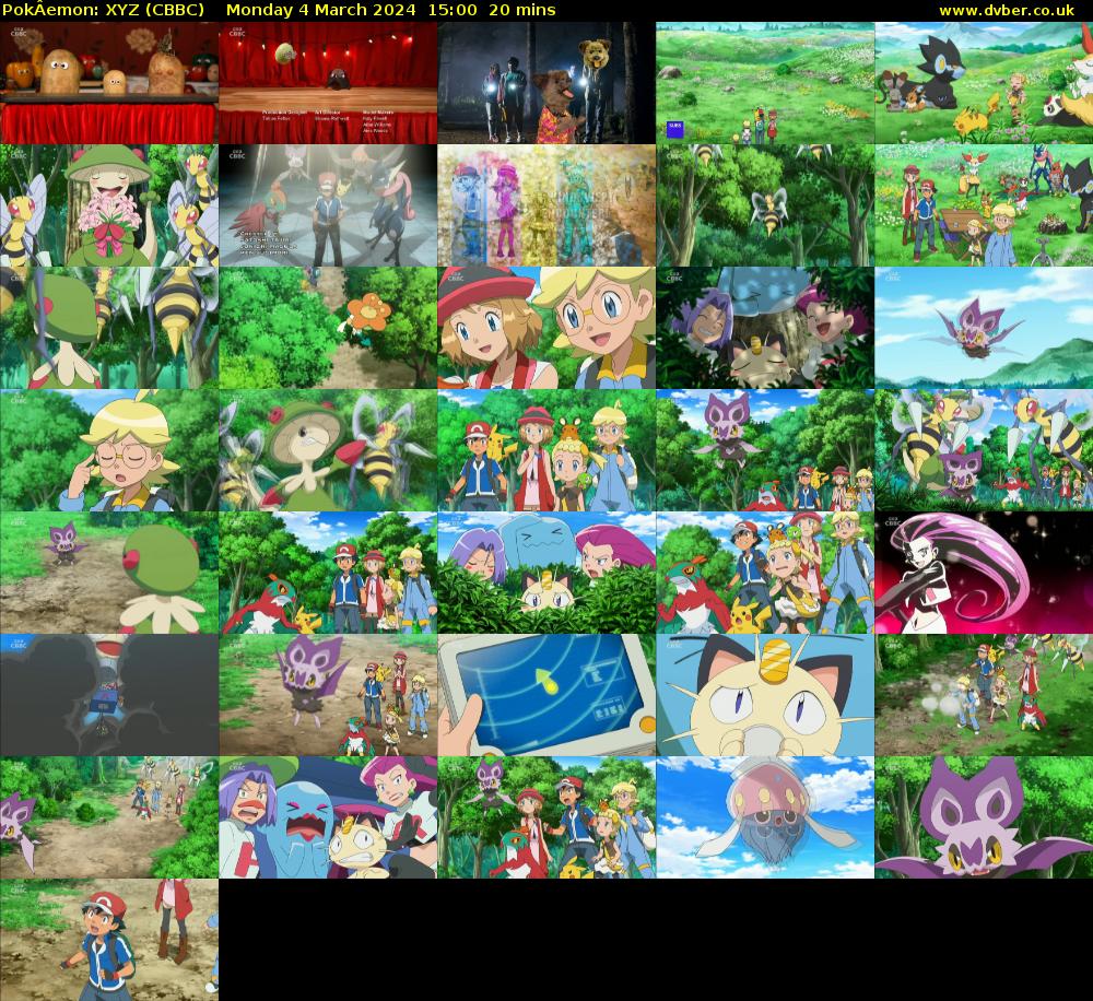 PokÂemon: XYZ (CBBC) Monday 4 March 2024 15:00 - 15:20