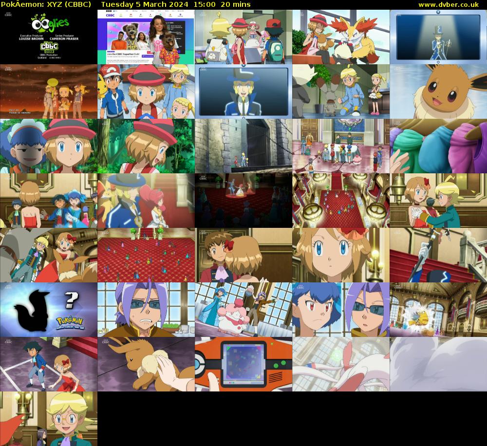 PokÂemon: XYZ (CBBC) Tuesday 5 March 2024 15:00 - 15:20